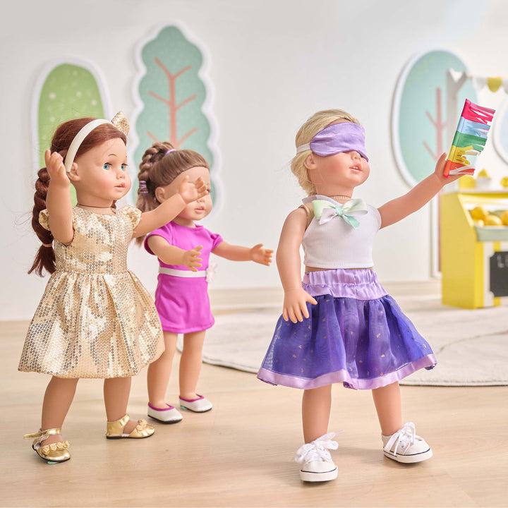 Sophia´s 18'' Doll Piñata Birthday Party Outfit Set with Accessories