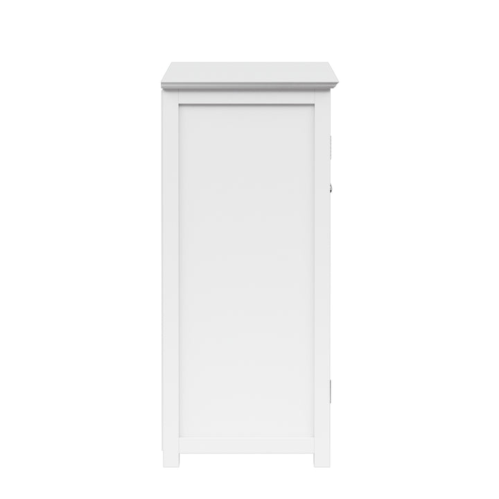 Teamson Home Connor Two-Door Floor Cabinet with Adjustable Shelf, White