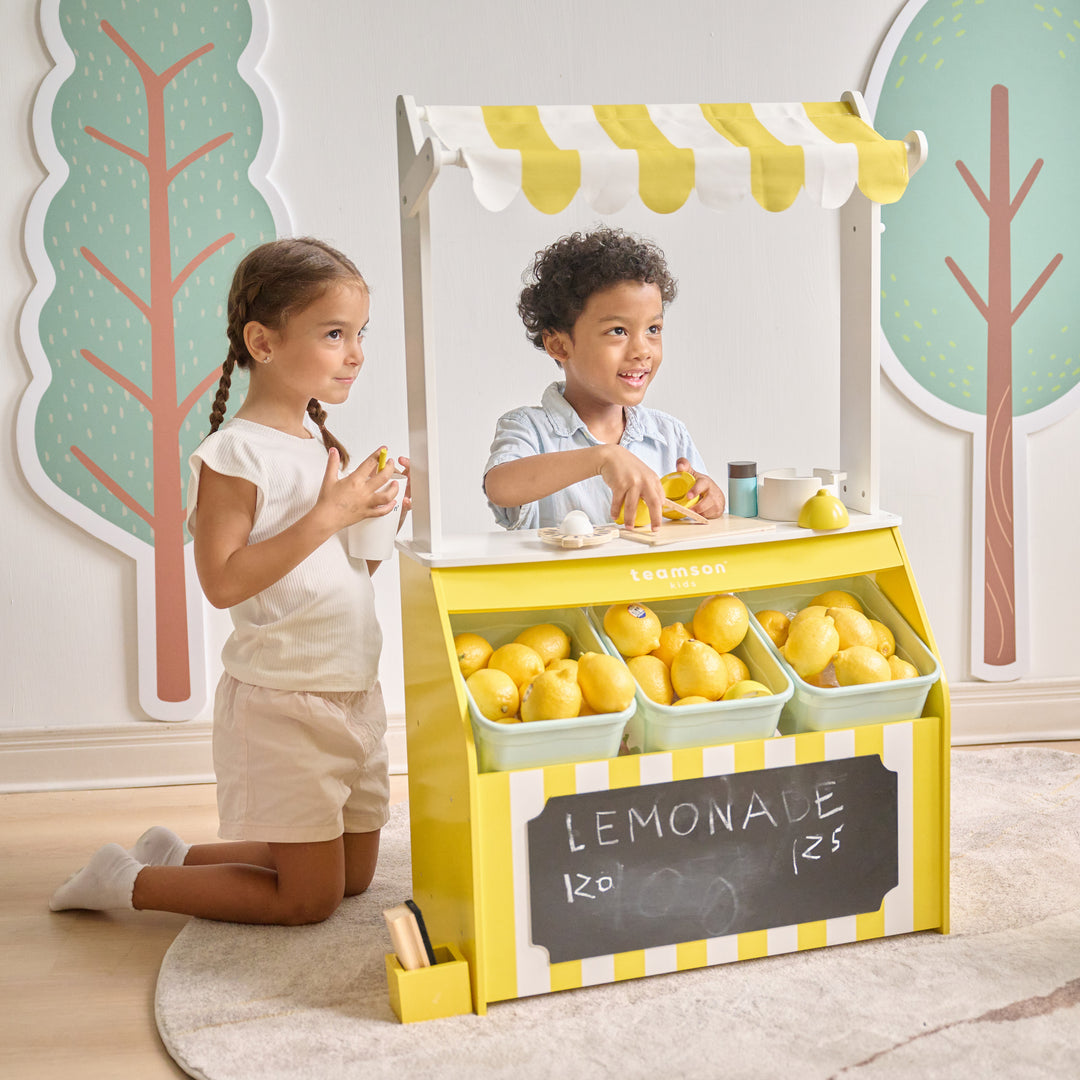 Sunny Citrus Lemonade Stand Playset with Interactive Accessories
